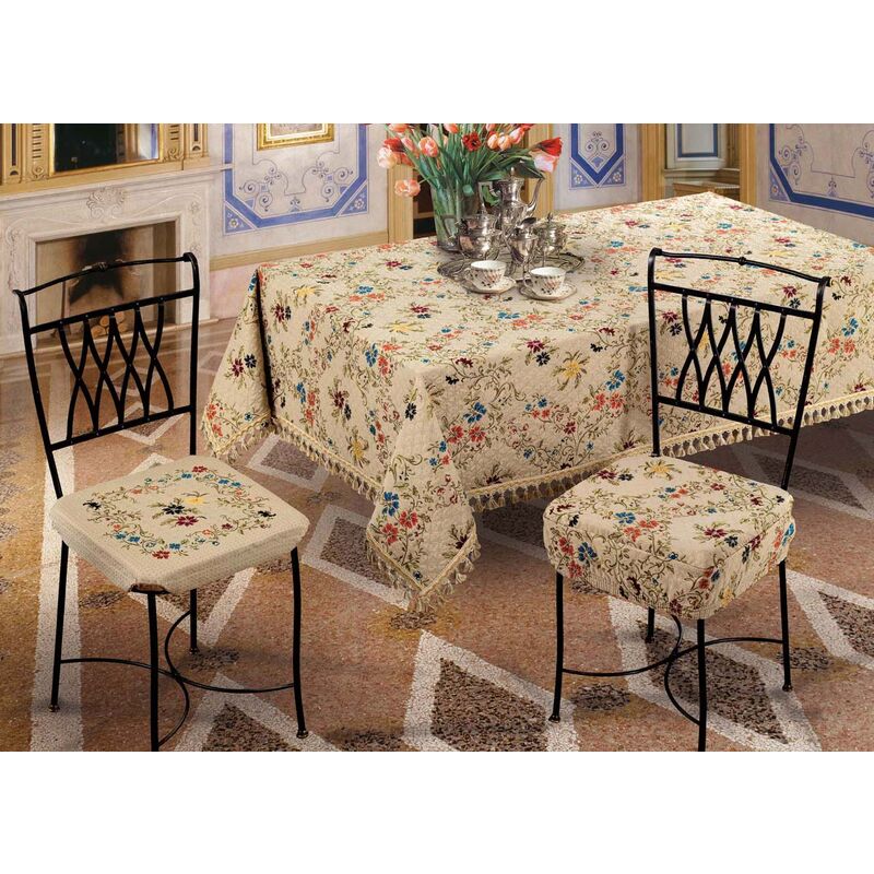 foto del prodotto set cuscini coprisedia imbottiti sfoderabili modello chanell made in italy, misurafascia quadrata 4pzcolorechanell