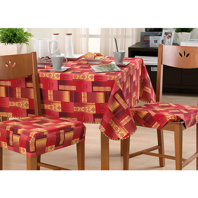 foto del prodotto set cuscini coprisedia imbottiti sfoderabili modello eldorado made in italy, misuramorbidone 4pzcolorebordeaux