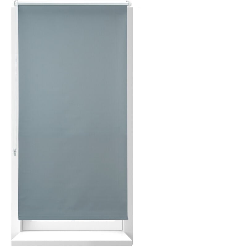 foto del prodotto set da 2 tende a rullo oscuranti, tenda termica, catenella laterale, senza fori, hxl 70x210, tessuto, grigio