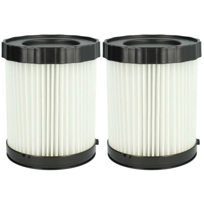 foto del prodotto set da 2x filtro a pieghe piatte compatibile con bosch gas 18v 10 l aspiratore umido secco cartuccia filtrante, carta plastica, bianco vhbw