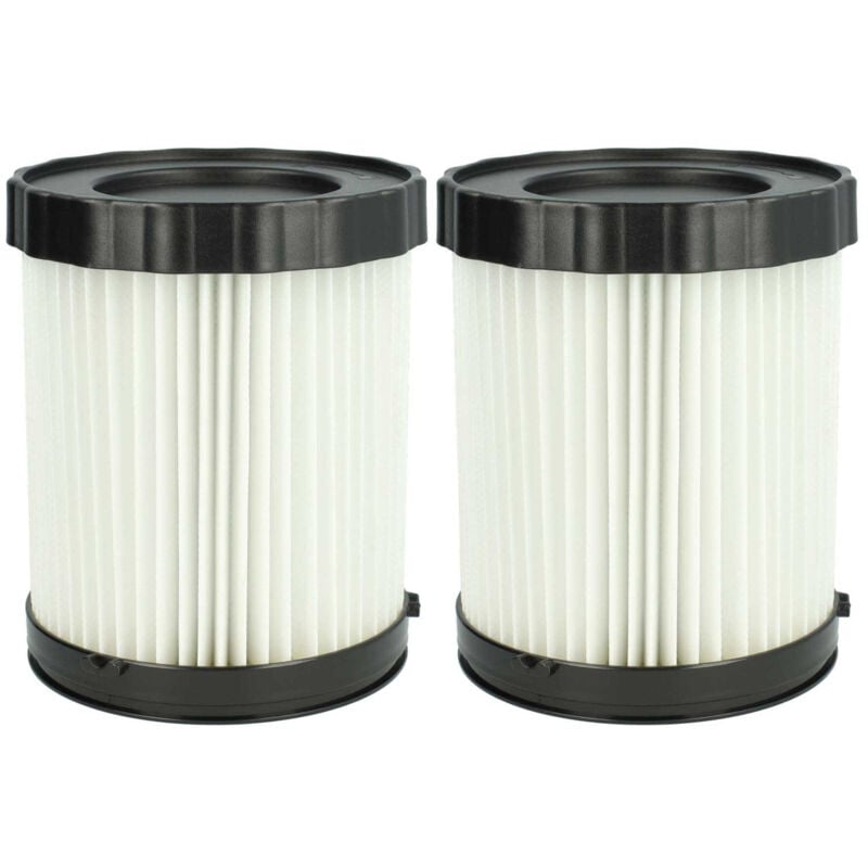 foto del prodotto set da 2x filtro a pieghe piatte compatibile con fein asbs 18 10 aspirapolvere cartuccia filtrante, carta plastica vhbw