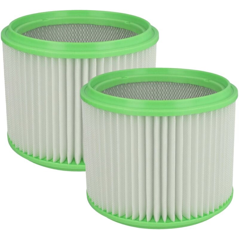 foto del prodotto set da 2x filtro a pieghe piatte compatibile con gisowatt ass 20 35, ass 20, aquamatic valy xl aspirapolvere cartuccia filtrante vhbw