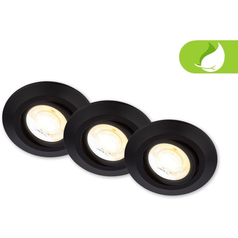 foto del prodotto set da 3 faretti da incasso led 230v led faretti da incasso orientabili cts ra90