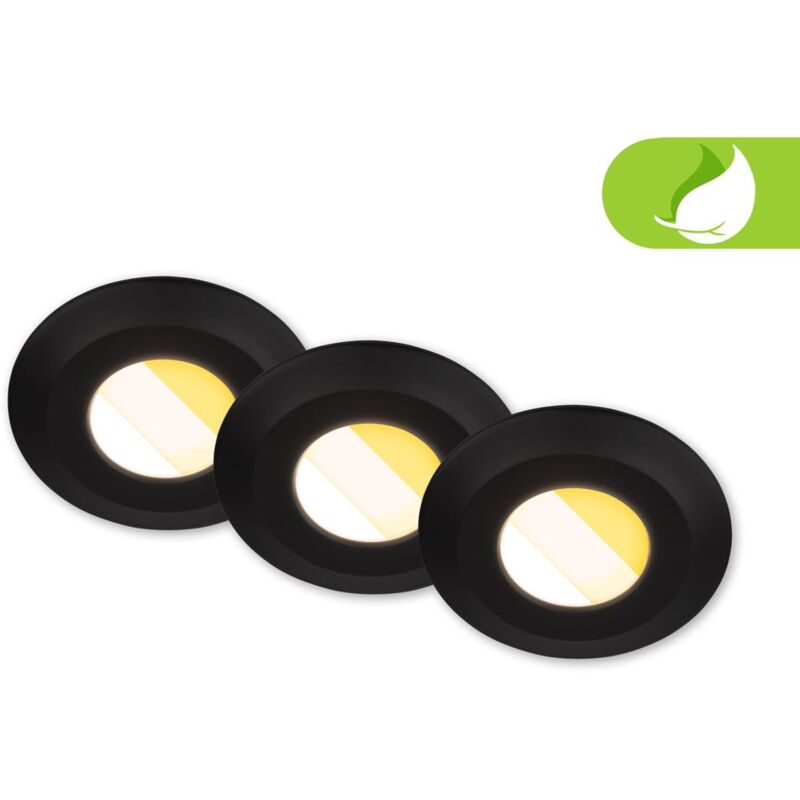 foto del prodotto set da 3 faretti da incasso led per bagno led faretti da incasso per bagno cts piatti ra90