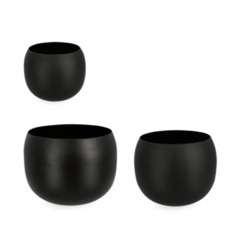 immagine 0 del prodotto set da 3 porta fiore ciotola keyra colore nero