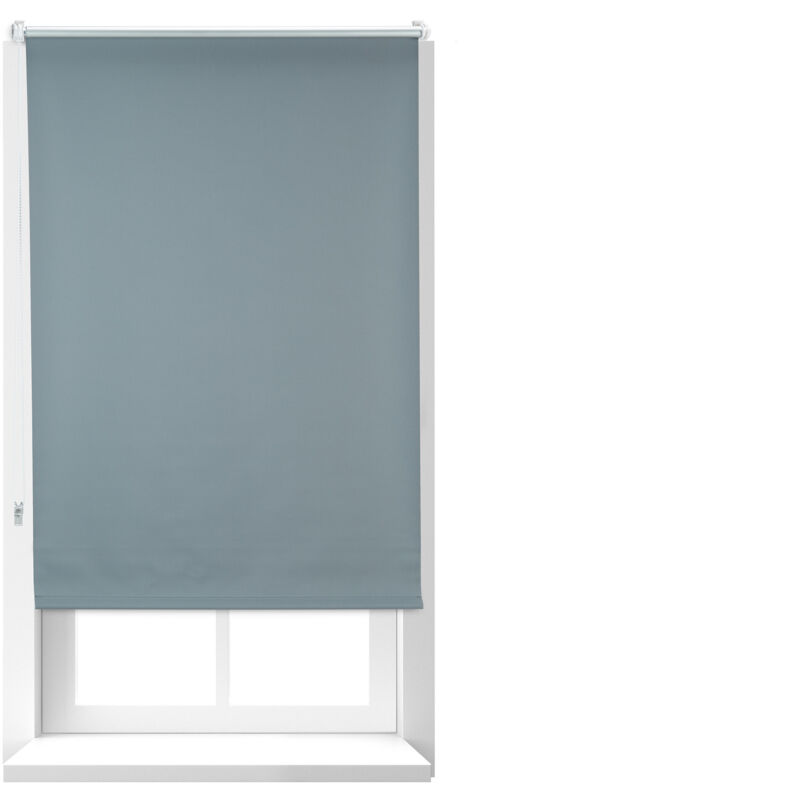 foto del prodotto set da 3 tende a rullo oscuranti, tenda termica, catenella laterale, senza fori, hxl 70x160, tessuto, grigio