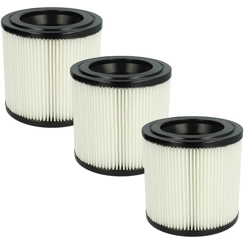foto del prodotto set da 3x filtro a pieghe piatte compatibile con k rcher nt 22 1 ap bp l pack, nt 22 1 ap, nt 22 1 ap l aspirapolvere cartuccia filtrante vhbw