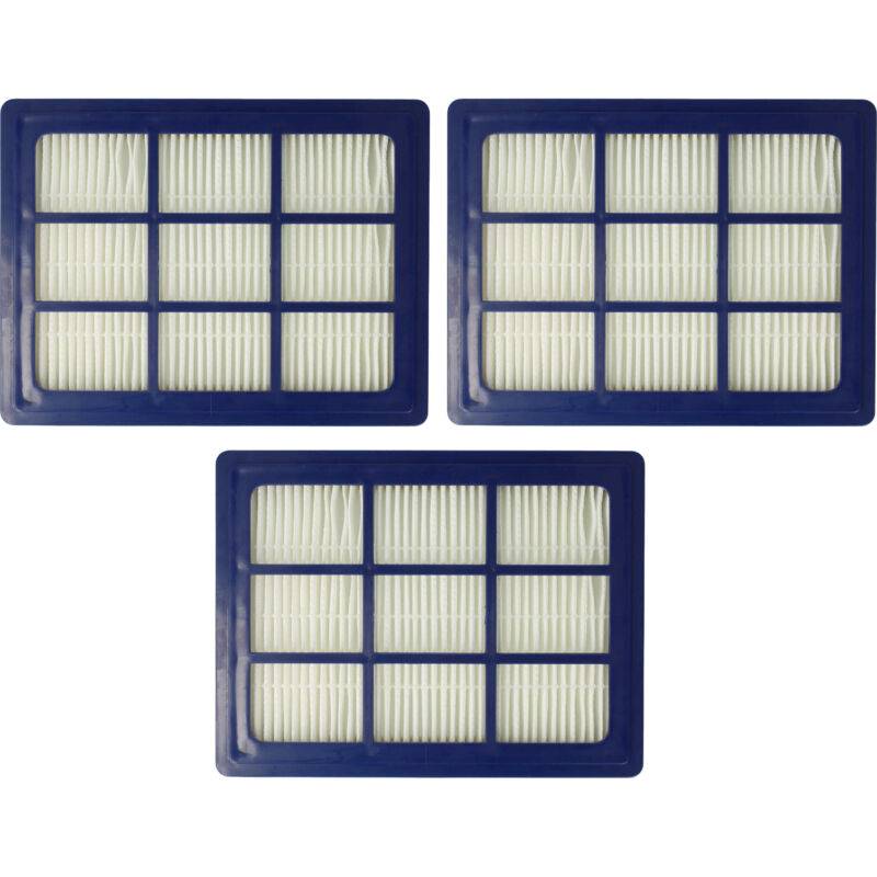 foto del prodotto set da 3x filtro compatibile con nilfisk vp300 hepa, vp300 eco, vp300 eu1, vp300 eu2 aspirapolvere filtro hepa anallergico vhbw