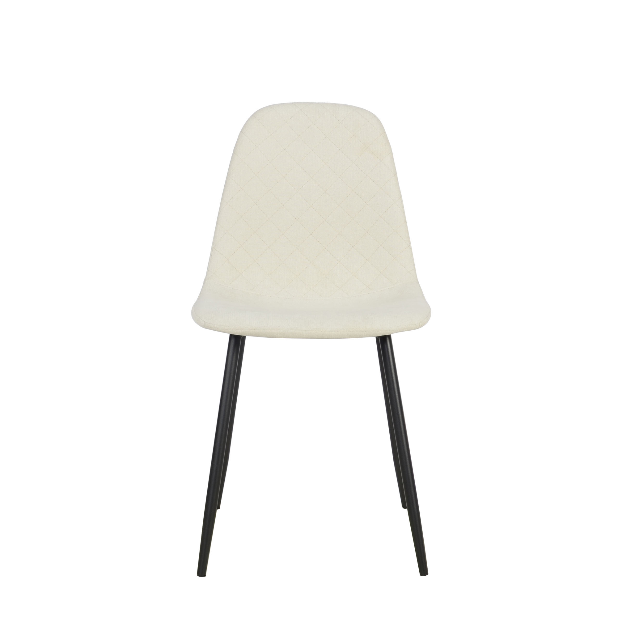 foto del prodotto set da 4, sedia new lena tessuto corda gambe nere per soggiorno, cucina e arredo bar