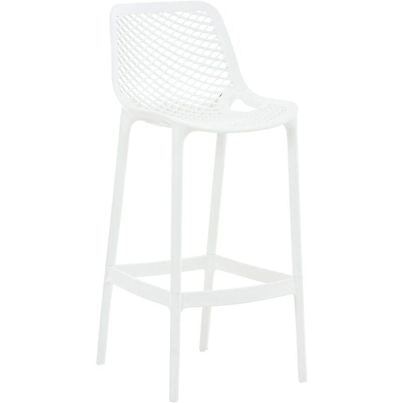 foto del prodotto set da 4, sgabello braga polipropilene bianco