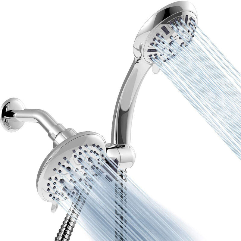 foto del prodotto set da bagno multifunzionale, doccetta portatile, 9 funzioni, getto superiore, doppio soffione doccia, in saldo