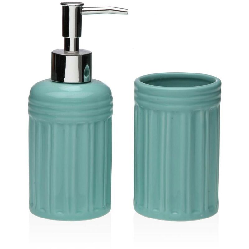 foto del prodotto set da bagno versa azzurro dolomite 6,8 x 17 x 6,8 cm