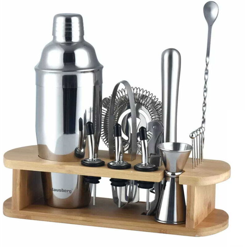 foto del prodotto set da barista 16 pezzi shaker klausberg kb 7582 argento