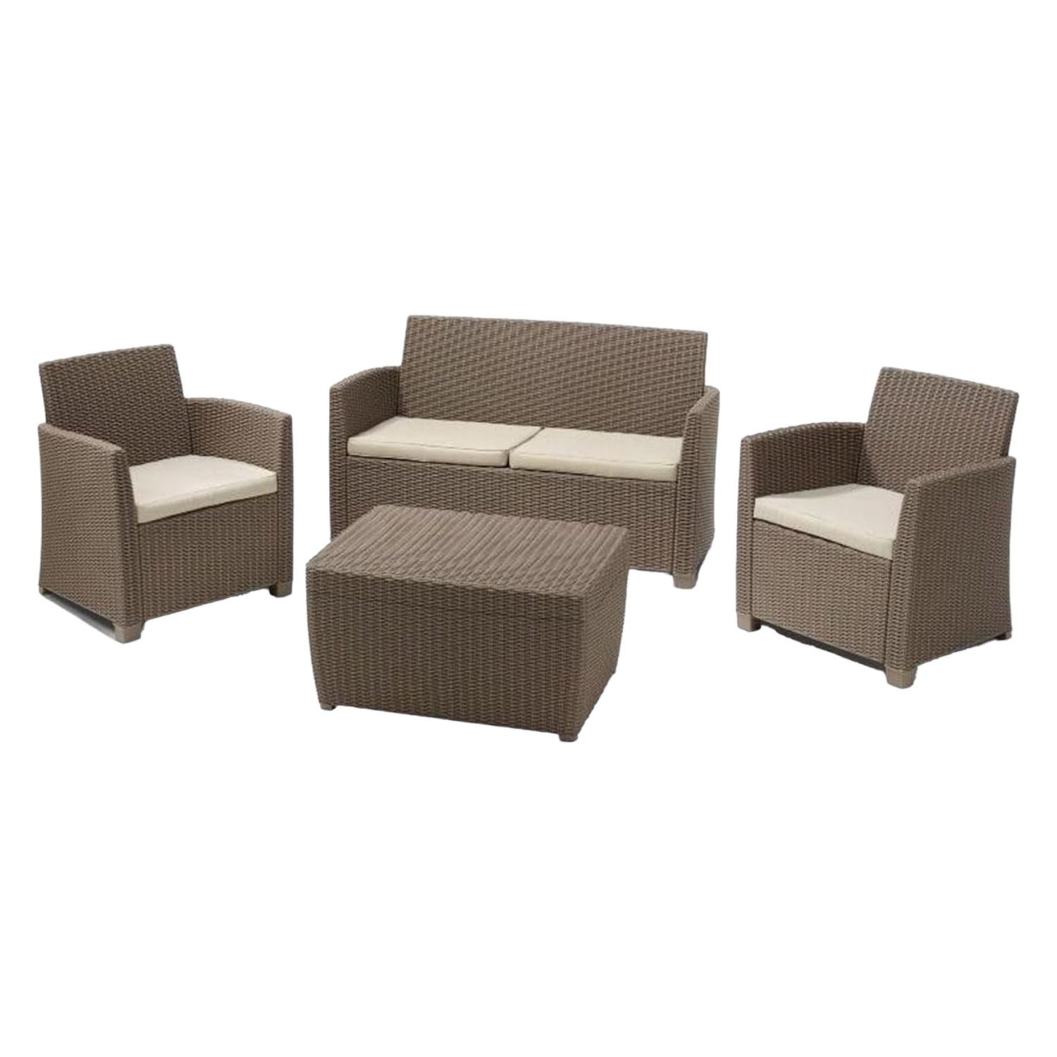 foto del prodotto set da giardino keter mia lounge cappuccino