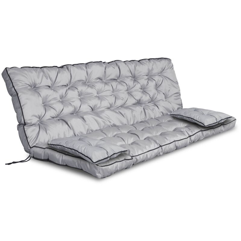 foto del prodotto set da giardino laterale alto con cornice, 150x60x50 cm, grigio