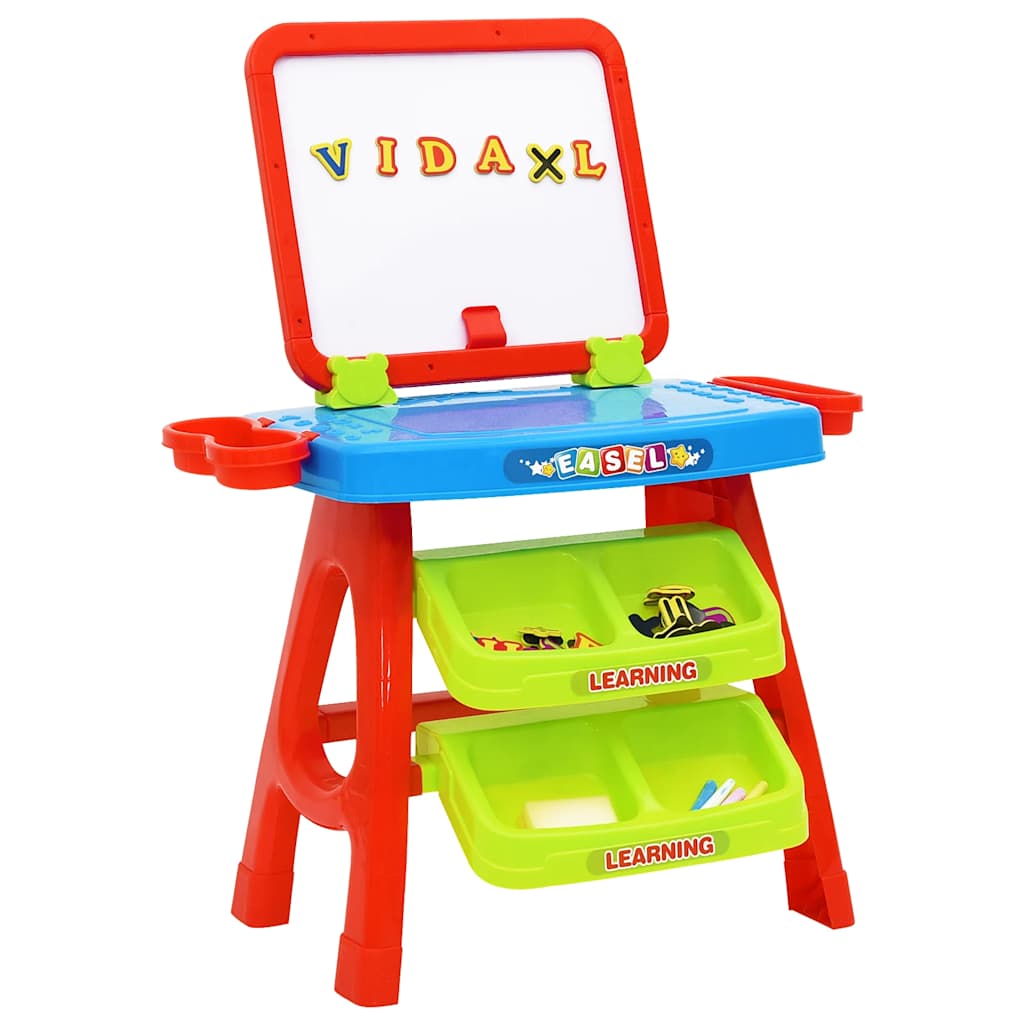 foto del prodotto set da gioco 3-1 per bambini con cavalletto e scrivania cod mxl 71052