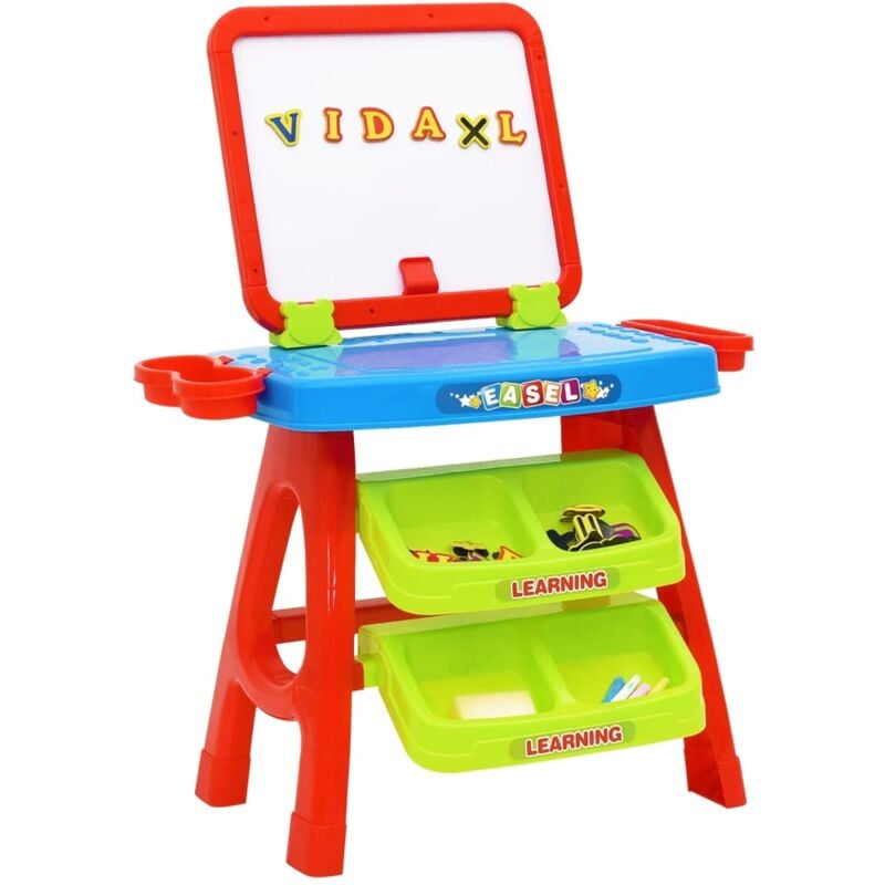 foto del prodotto set da gioco 3 1 per bambini con cavalletto e scrivania vidaxl