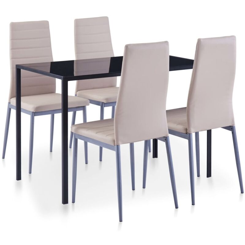 foto del prodotto set da pranzo 5 pz cappuccino vidaxl