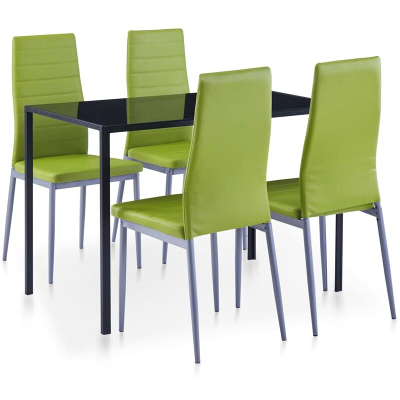 foto del prodotto set da pranzo 5 pz verde vidaxl