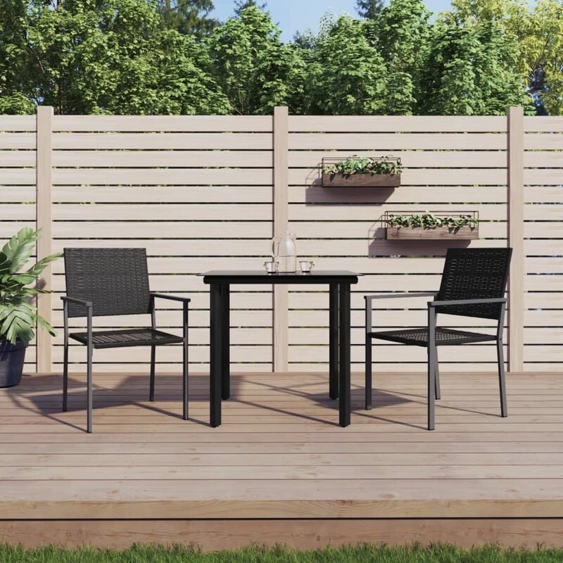 foto del prodotto set da pranzo da giardino 3 pz in polyrattan e acciaio vidaxl 276516