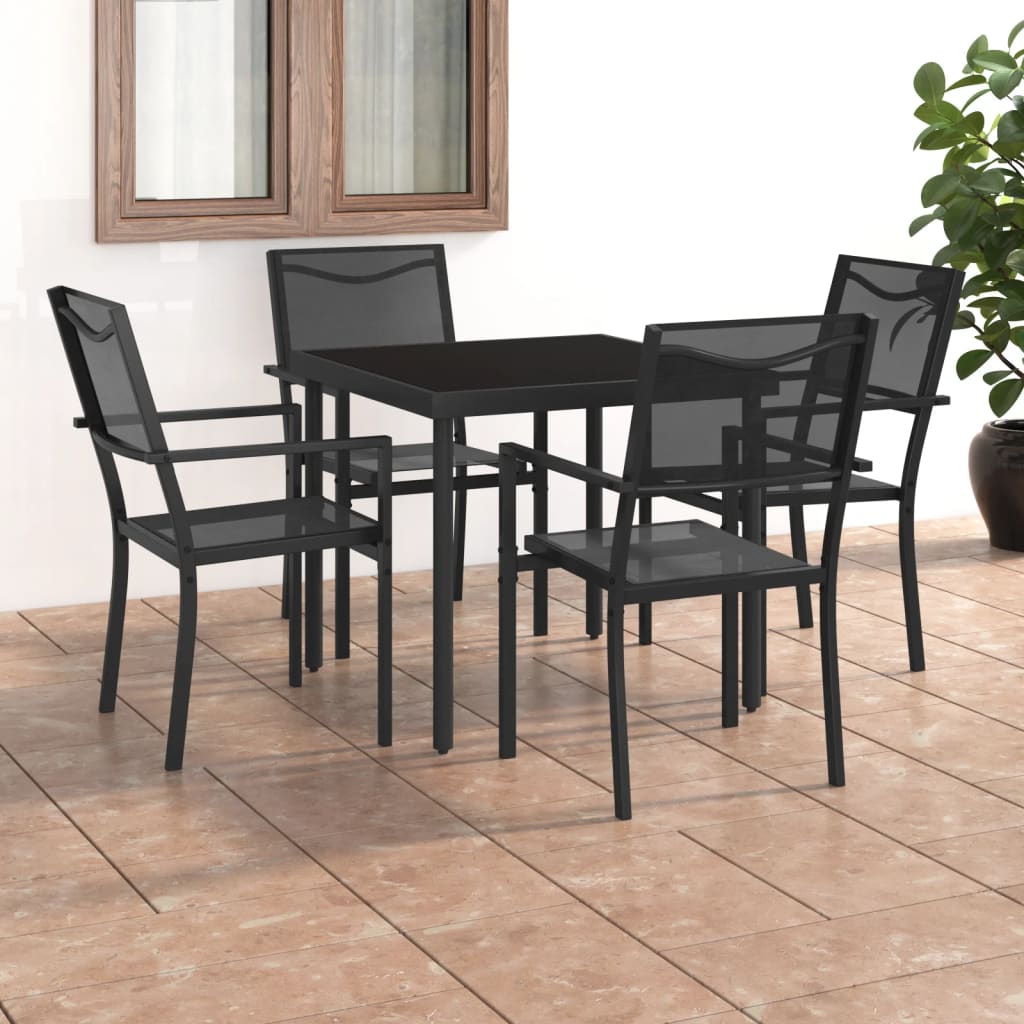foto del prodotto set da pranzo da giardino 5 pz in acciaio cod mxl 35858