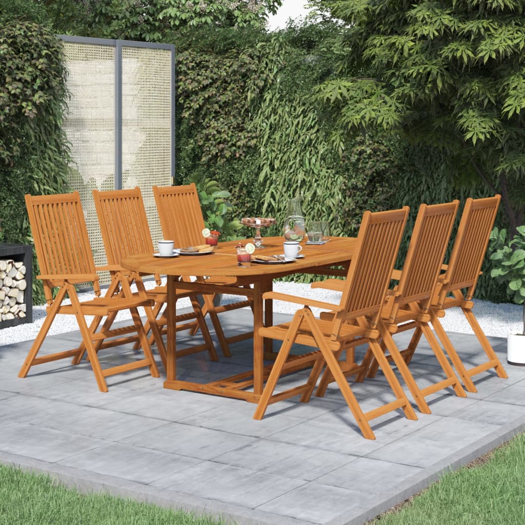 foto del prodotto set da pranzo da giardino 7 pz in legno massello di acacia cod mxl 40912