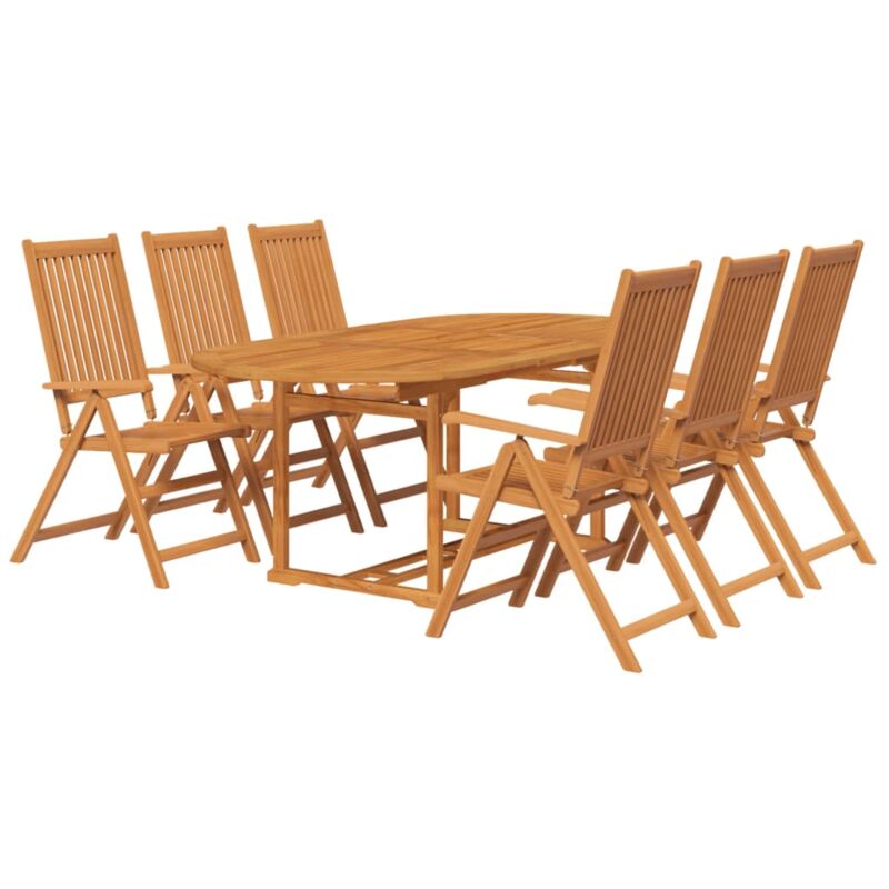 foto del prodotto set da pranzo da giardino 7 pz in legno massello di acacia vidaxl