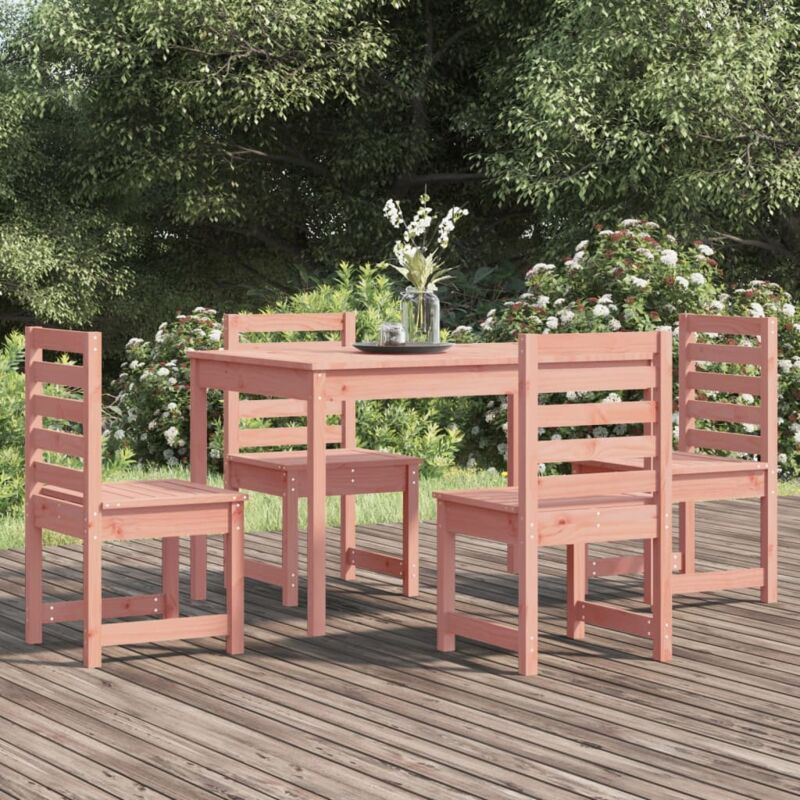 foto del prodotto set da pranzo per giardino 5 pz in legno massello di douglas vidaxl 417410