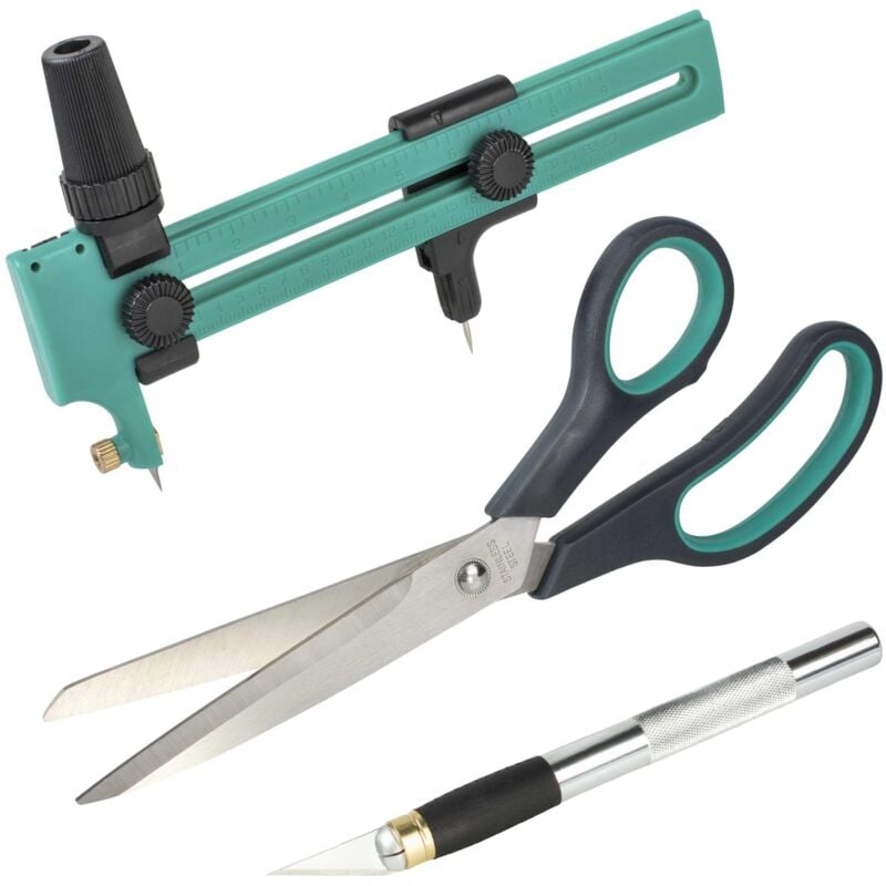 foto del prodotto set da taglio universale, 3 pezzi i 8641000 i 3 utensili per tutti i tipi di taglio ideale per progetti domestici e artigianali wolfcraft