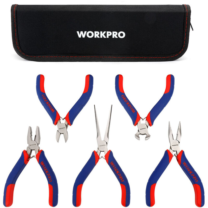 foto del prodotto set de 5 piece miniature pliers workpro