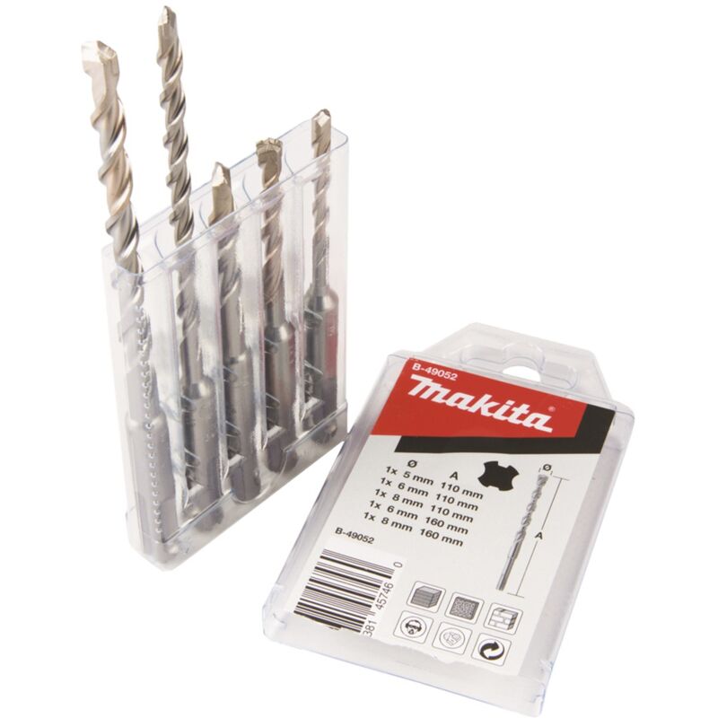 foto del prodotto set de 5 punte sds v plus makita b 49052