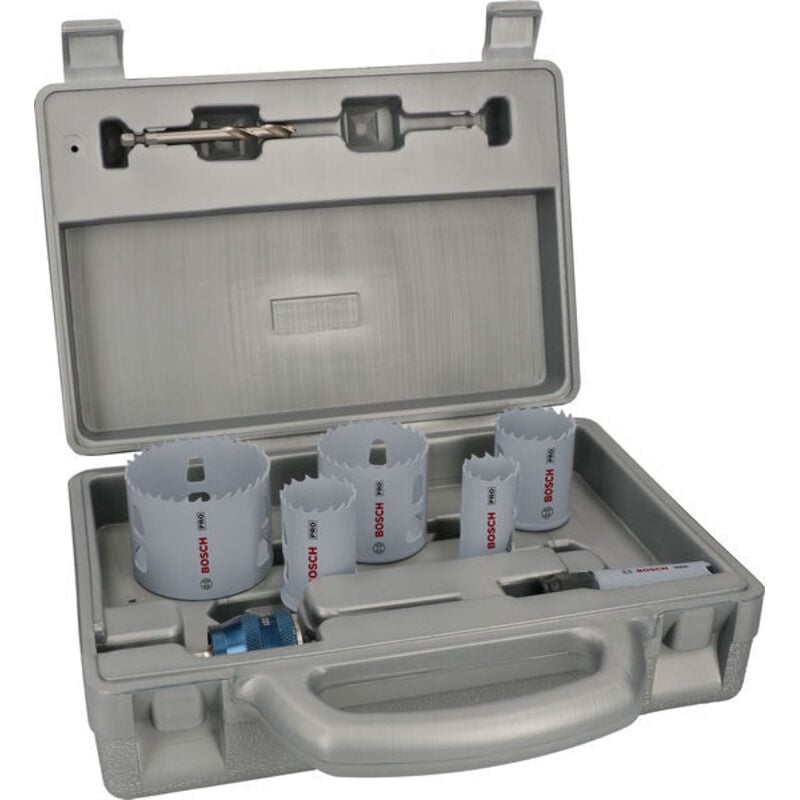 foto del prodotto set de 9 punte pro multi material power change plus valigetta de soffiaggio per legno dolce, de cartongesso, diametro de 20 64 mm, accessorio