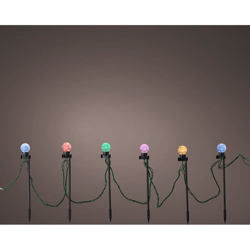 foto del prodotto set de paletti led de giardino lumineo multicolore 6 w 14,5 m white warm 20 pcs brand lumineo ean 8720725872066