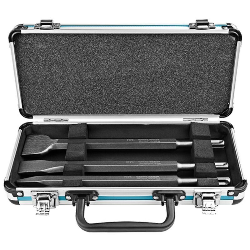 foto del prodotto set di 1 punta, 1 scalpello, 1 scalpello largo sds plus makita d 42357