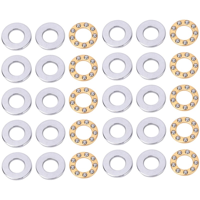 foto del prodotto set di 10 cuscinetti reggispinta a sfere in miniatura in acciaio piatto ad alta precisione f6 12m 6x12x4.5mm zoternen