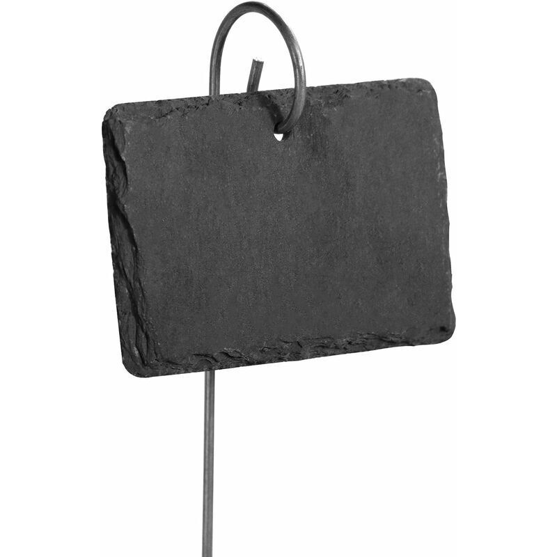 foto del prodotto set di 10 etichette per piante in ardesia e lavagna, marcatori per piante da giardino, etichette per erbe aromatiche, accessori per serre m w