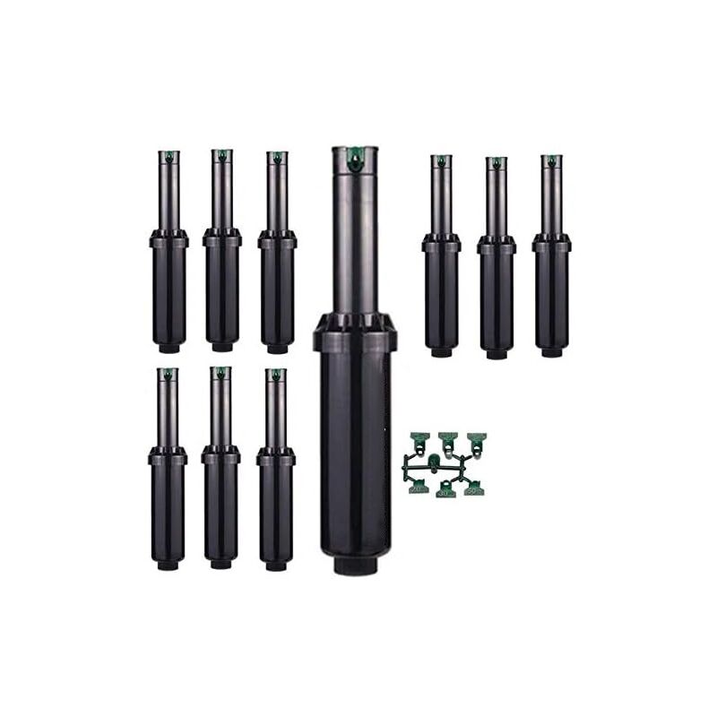 immagine 0 del prodotto set di 10 irrigatore hunter srm04 1 2 , irrigatore a turbina, portata da 4,9 a 14 m, angolo regolabile