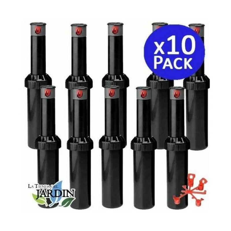 foto del prodotto set di 10 irrigatore krain minipro 1 2 portata da 5,1 a 9,1 m irrigatore regolabile professionale