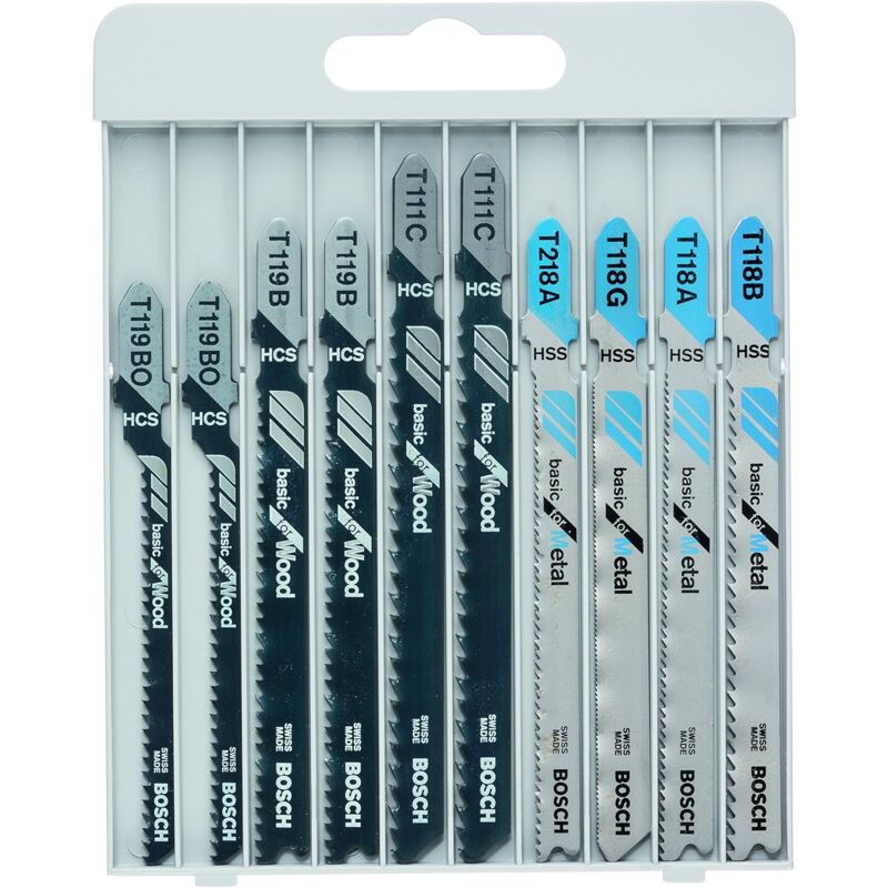 foto del prodotto set di 10 lame per seghetto alternativo basic per legno e metallo
