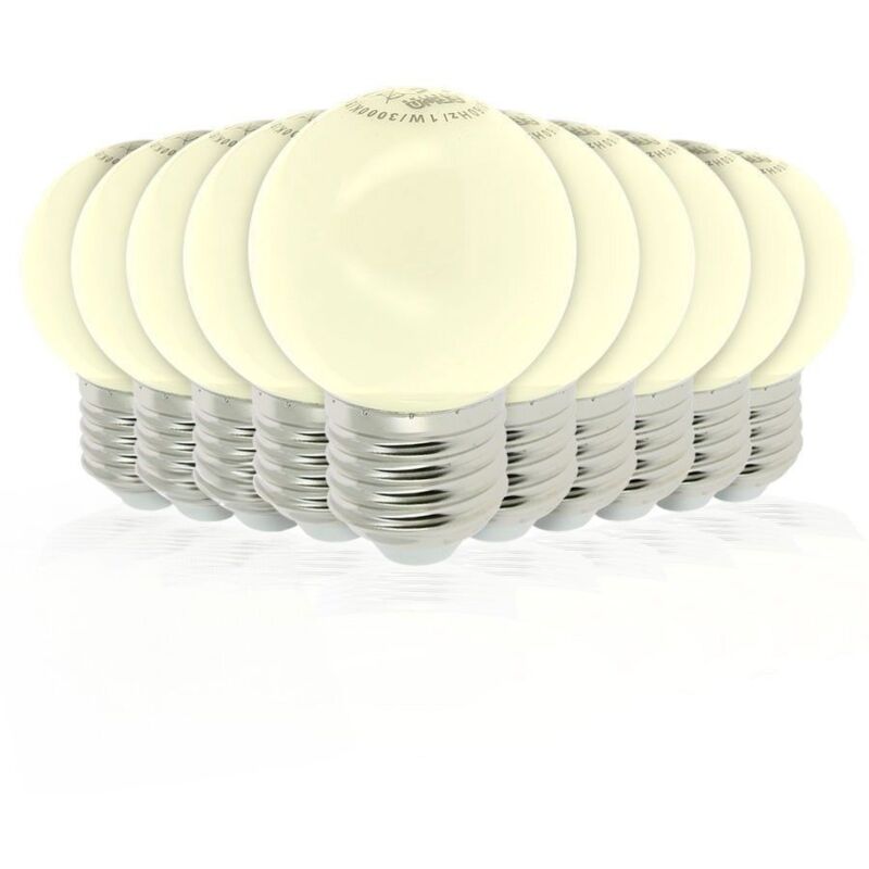 foto del prodotto set di 10 lampadine a led bianche calde 1 watt equivalenti a 10 watt garland guinguette e27