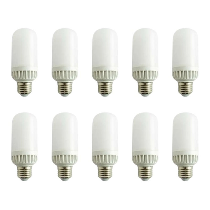 foto del prodotto set di 10 lampadine led e27 12w 100w equivalente bianco naturale 4100k