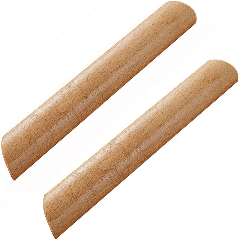 foto del prodotto set di 10 maniglie armadio in legno maniglia per mobili cassetti con viti 192mm