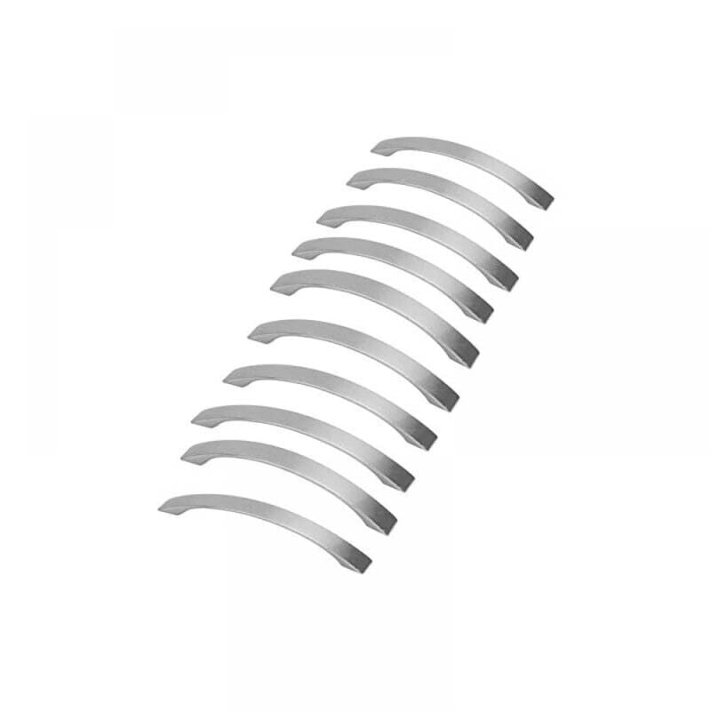 foto del prodotto set di 10 maniglie per mobili da cucina - cromate - maniglie per porte in nichel spazzolato maniglia per cucina maniglia per cucina in acciaio inox