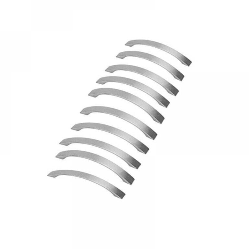 foto del prodotto set di 10 maniglie per mobili da cucina - cromate - maniglie per porte in nichel spazzolato maniglia per cucina maniglia per cucina in acciaio inox