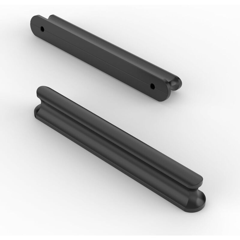 foto del prodotto set di 10 maniglie per mobili maniglie per armadio in metallo con viti maniglie moderne per cassetto nero 96mm