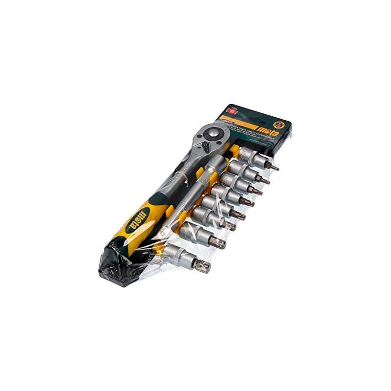 foto del prodotto set di 10 pezzi 1 2' torx cr.v ek641