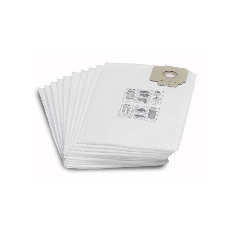 foto del prodotto set di 10 sacchetti filtro antistrappo classe m 69043050 karcher