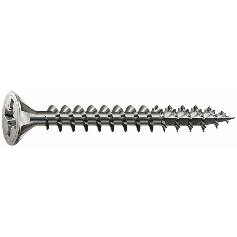 foto del prodotto set di 10 viti in acciaio inossidabile, attacco torx, 6x100 mm spax
