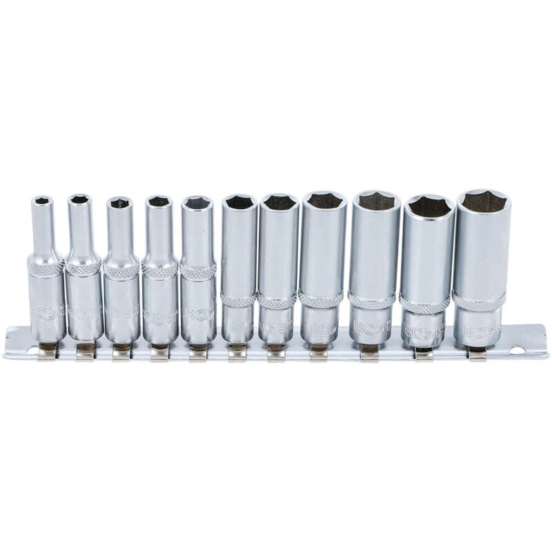 foto del prodotto set di 11 forcelle lunge, profonde, da 4 a 13 mm quadrate 1 4 bgs a 6 perni