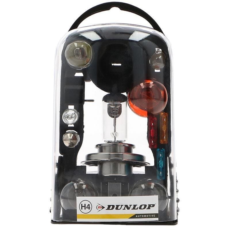 foto del prodotto set di 11 lampadine h4 fusibili 12 carro 12vfralatn dunlop kit completo